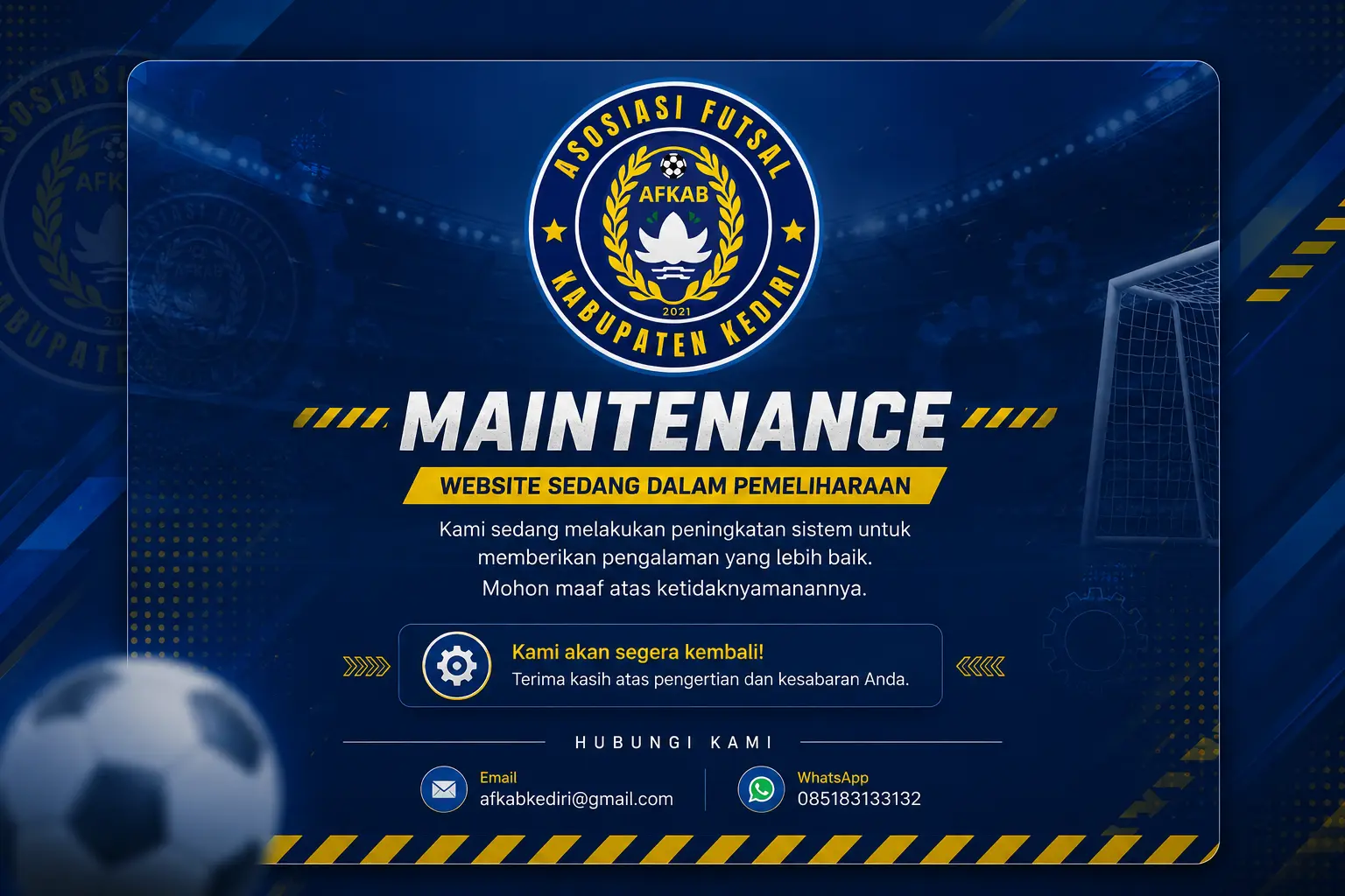 Sistem Sedang Maintenance